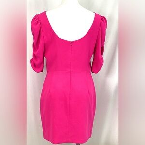 NWT-Amanda Uprichard dress-style#C121420-hot pink-size L